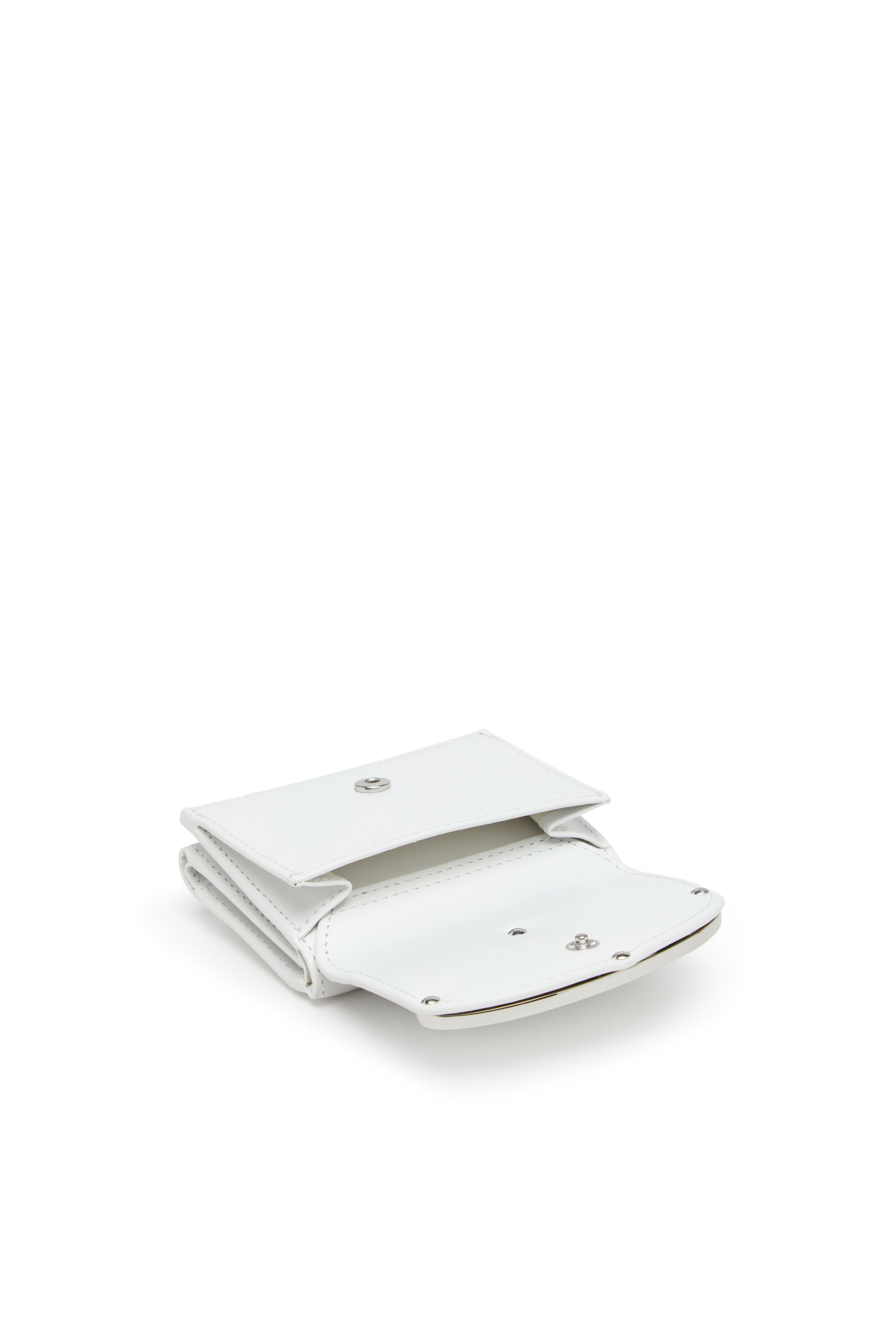 Diesel - 1DR TRI FOLD COIN XS II, Female's Tri-fold wallet in leather in ホワイト - 5